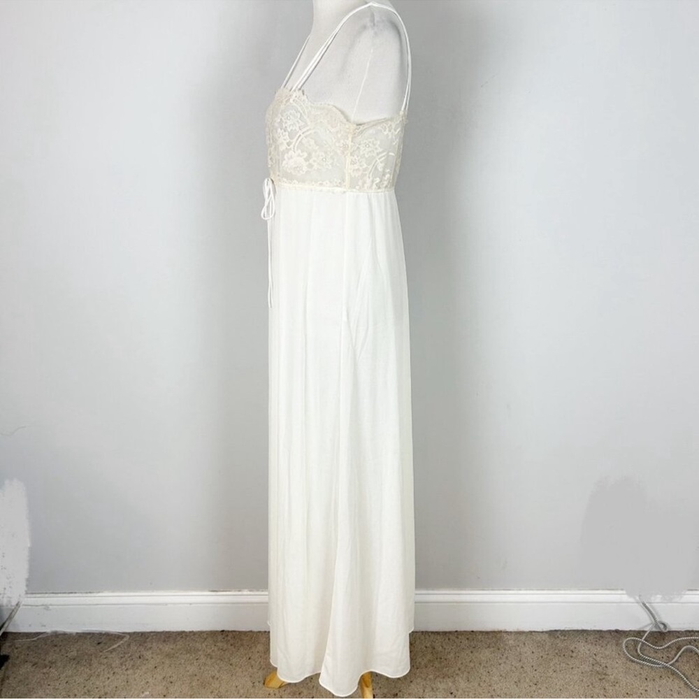 Vintage Eve Stillman Long Nightgown Lace Bodice - Picture 3 of 7